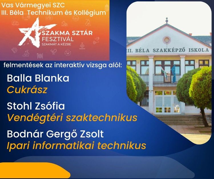 Szakma Sztár ereményeink